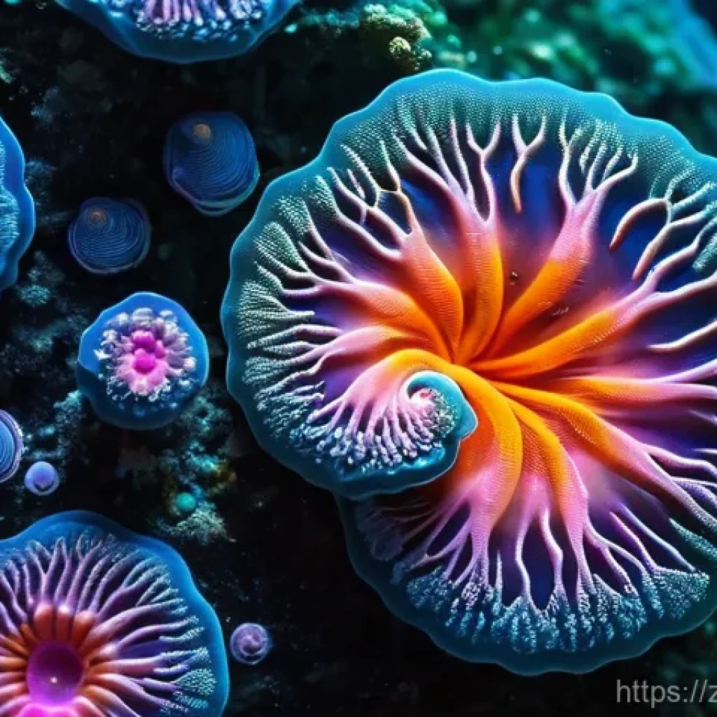 해수어 라이브 락 - **Image Prompt: "The Unseen Heartbeat of the Ocean"**
    A highly detailed, artistic macro shot sho...